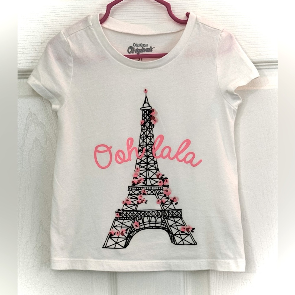 OshKosh Originals Ooh Lala Eiffel Tower Short Sleeve Shirt